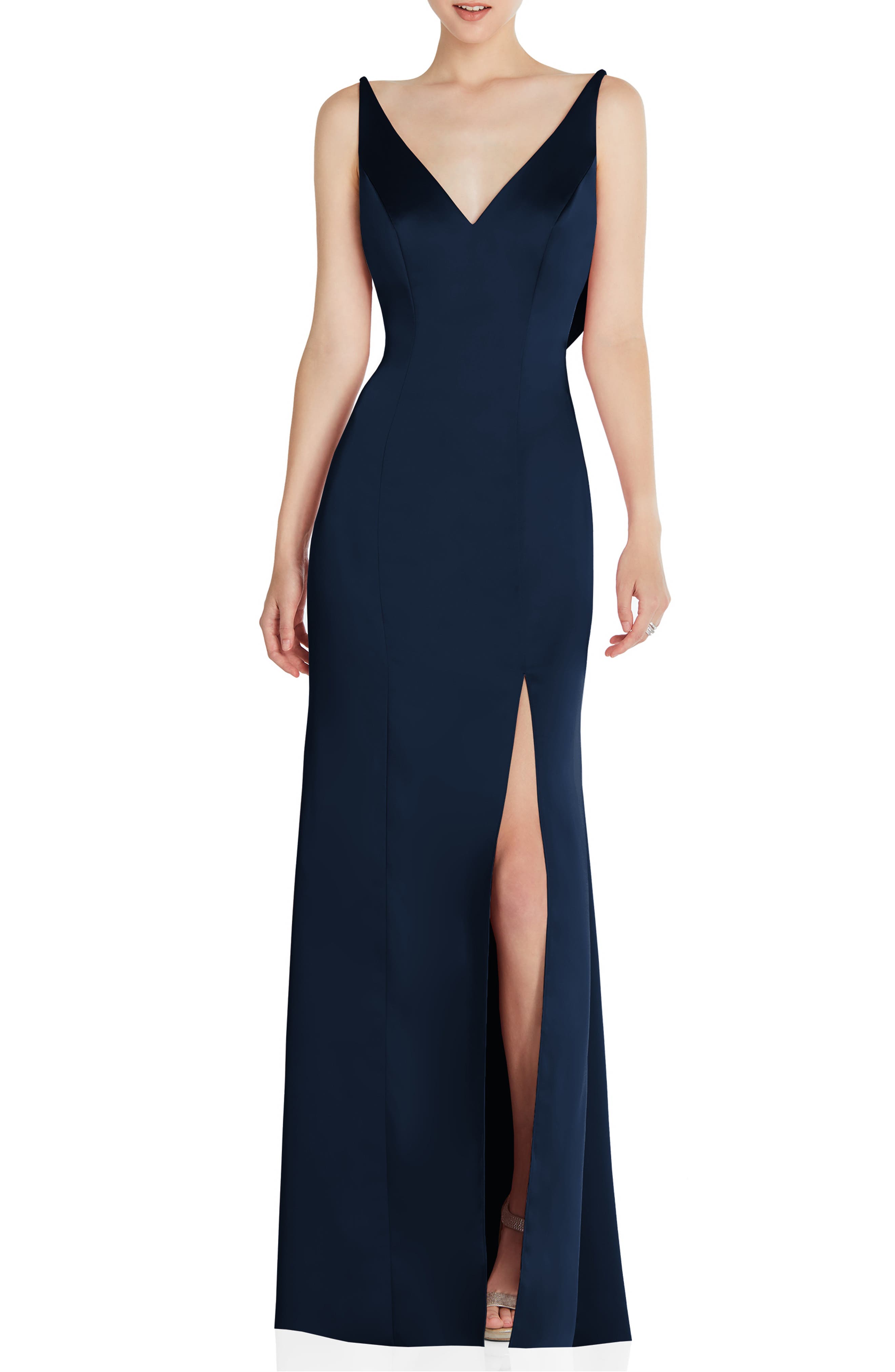 formal dresses for women navy blue ...
